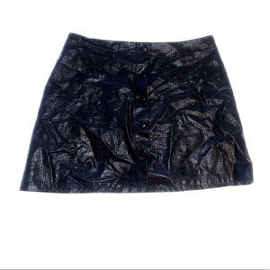 Faux Leather Skirt